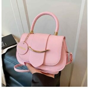 Fashion Pink and Brown Top Handle Crossbody Bags