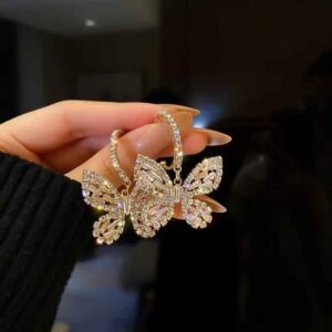 BUY 1 GET 1 FREE Rhinestone Butterfly Earrings
