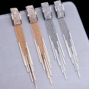 Beautiful long crystal earrings