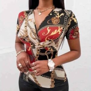 Classic Short Sleeve Shirt For Ladies-S(4)-S(4)