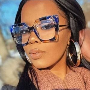 Colorful Clear Lens Fashion Glasses For Ladies