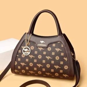 Cute Floral Monogram Satchel Handbag