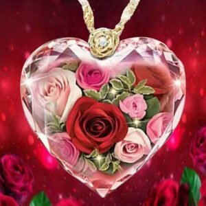 Cute Flower Pendant with gold necklace