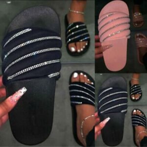 Quality indoor and outdoor flat slippers for ladies
